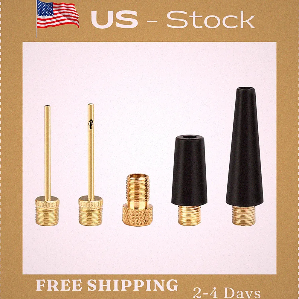 Ball Needles for Air Pump, Needle Inflator Kit Nozzle Adapter, Gold