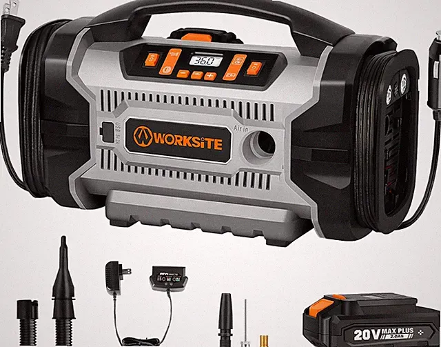 Compact 160 PSI Portable Tire Inflator for Cars, Bikes & Sports Balls