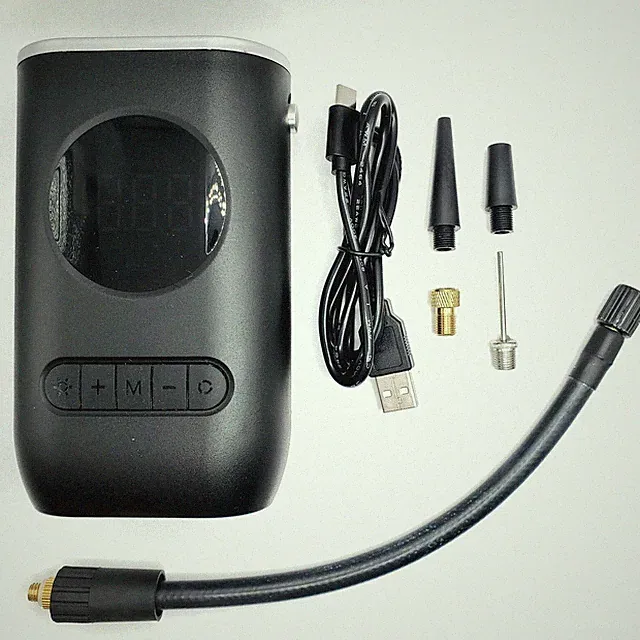 Portable Tire Inflator Cordless Air Compressor Bike Motorcycle Wheel Battery Min