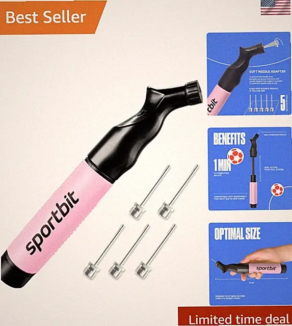 Versatile Manual Ball Inflator - Perfect for Volleyballs, Basketballs & More